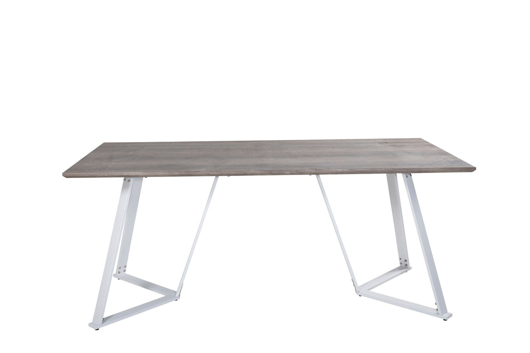 Venture Home Marina Dining Table - Grey "oak" / White Legs