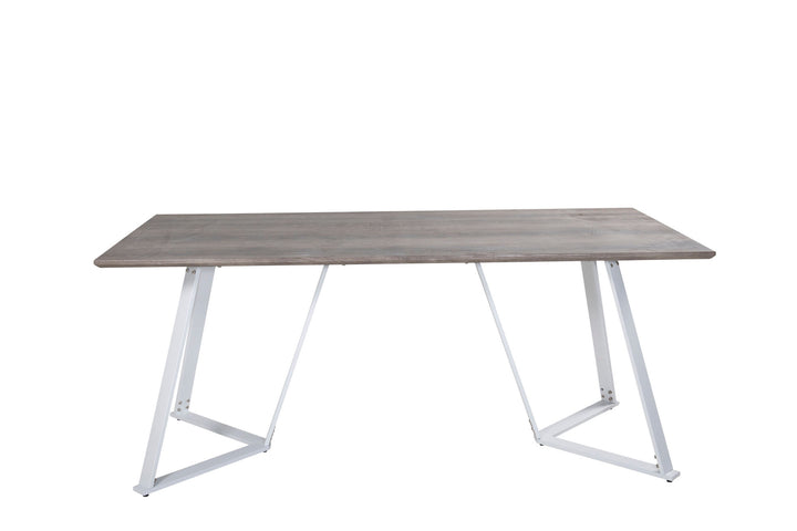 Venture Home Marina Dining Table - Grey "oak" / White Legs