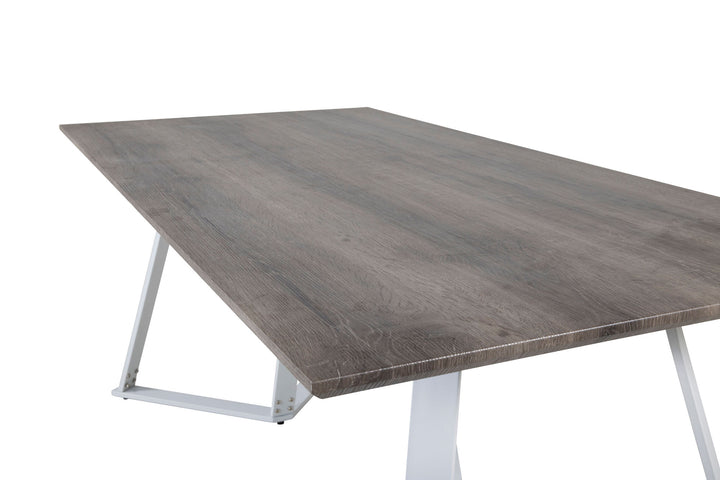 Venture Home Marina Dining Table - Grey "oak" / White Legs