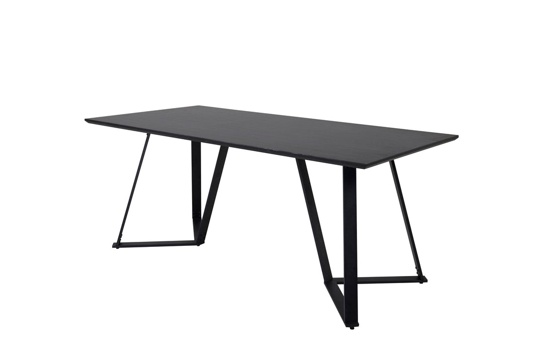 Venture Home Marina Dining Table - Black top / Black Legs