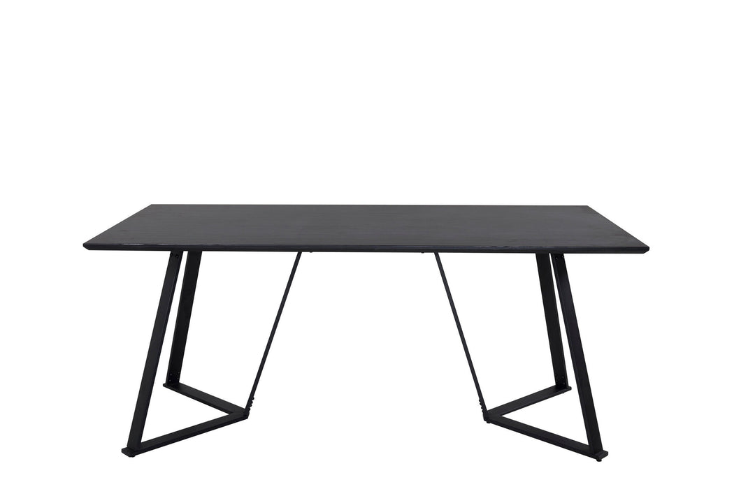 Venture Home Marina Dining Table - Black top / Black Legs