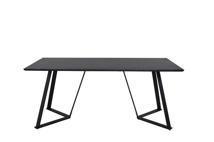 Venture Home Marina Dining Table - Black top / Black Legs
