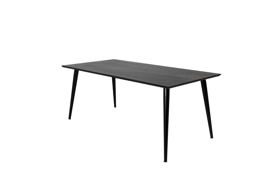 Venture Home Dipp Dining Table - 180*90cm - Black Veneer / all black legs