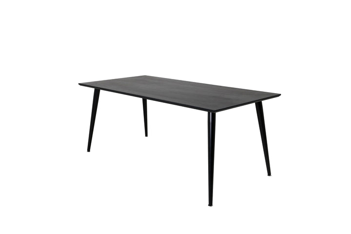 Venture Home Dipp Dining Table - 180*90cm - Black Veneer / all black legs