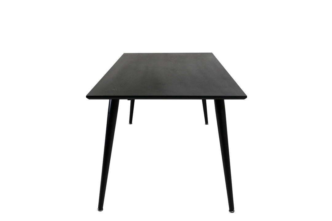 Venture Home Dipp Dining Table - 180*90cm - Black Veneer / all black legs
