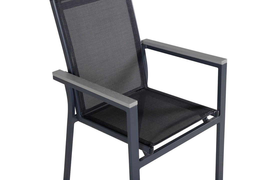 Venture Home Parma Chair 2-pack - Black/Grey