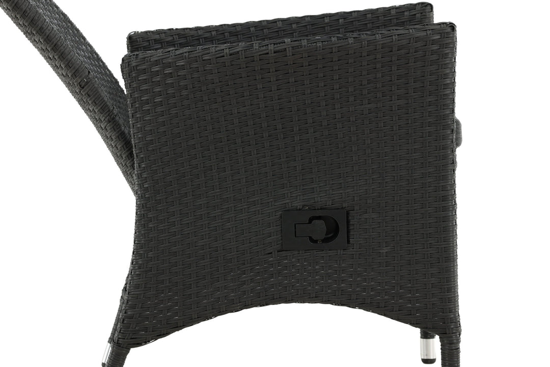 Venture Home Padova Chair (Recliner) 2-pack - Black/Grey