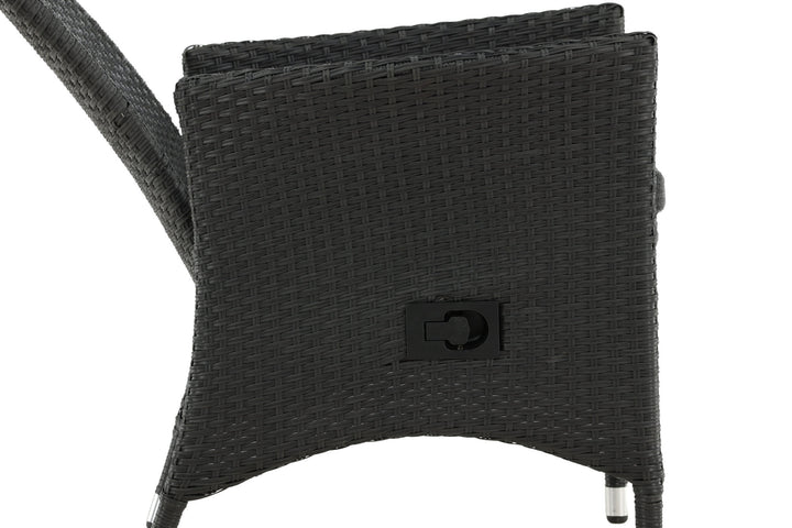 Venture Home Padova Chair (Recliner) 2-pack - Black/Grey