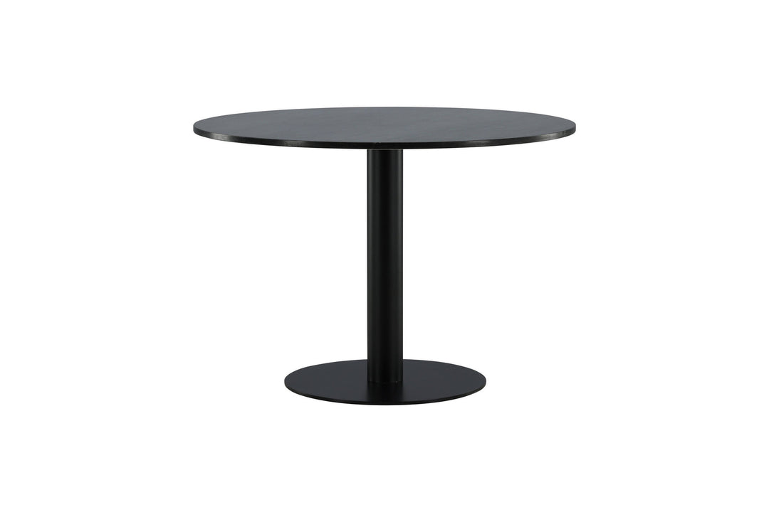 Venture Home Estelle Dining Table round 106cm Grey Marble / Black Legs