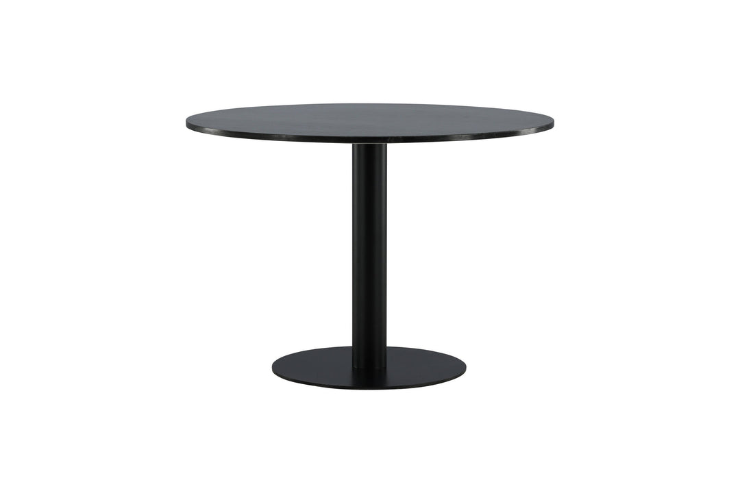 Venture Home Estelle Dining Table round 106cm Grey Marble / Black Legs