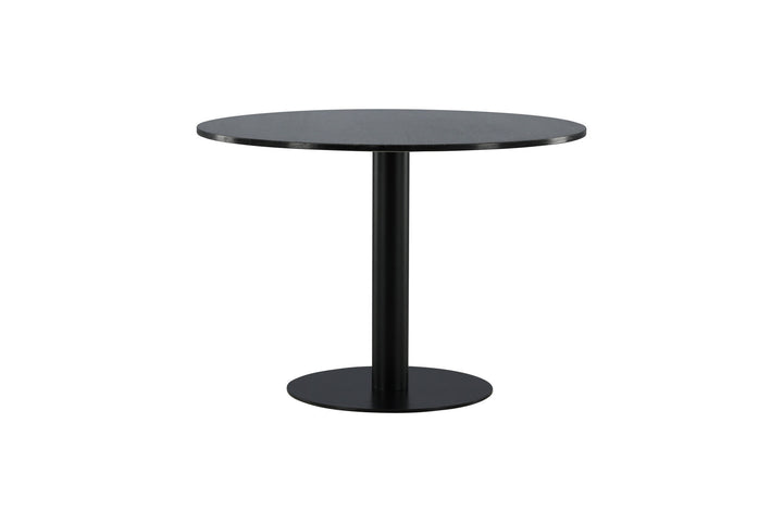 Venture Home Estelle Dining Table round 106cm Grey Marble / Black Legs