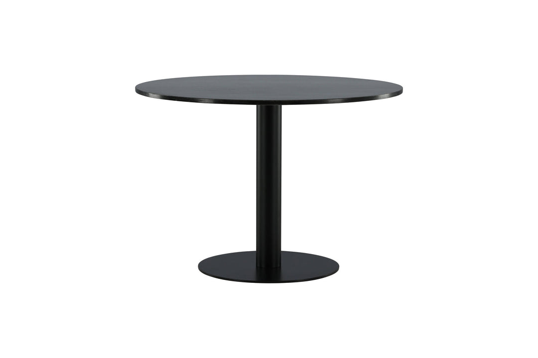 Venture Home Estelle Dining Table round 106cm Grey Marble / Black Legs
