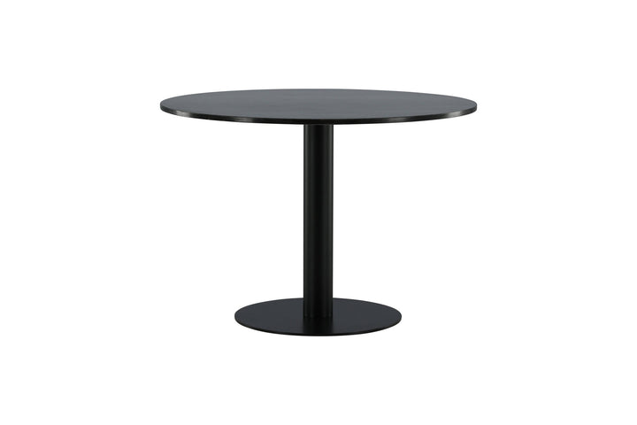 Venture Home Estelle Dining Table round 106cm Grey Marble / Black Legs
