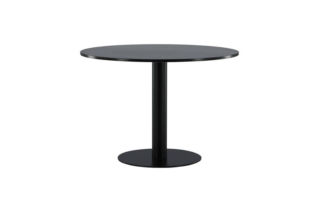 Venture Home Estelle Dining Table round 106cm Grey Marble / Black Legs