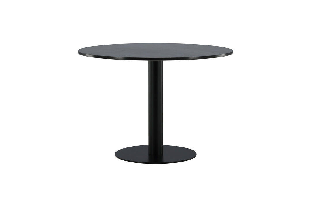 Venture Home Estelle Dining Table round 106cm Grey Marble / Black Legs
