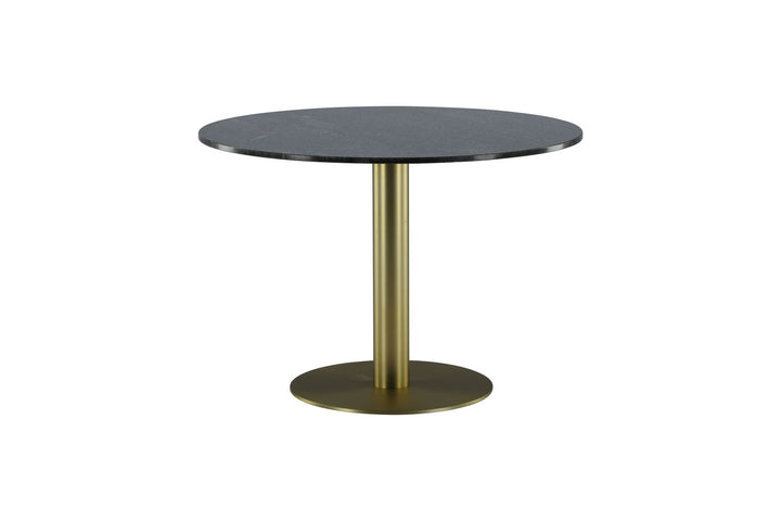 Venture Home Estelle Dining Table round 106cm Grey Marble / Brass