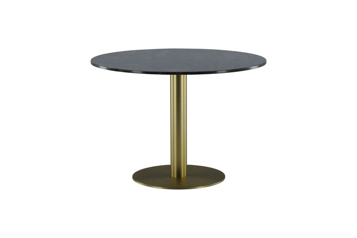 Venture Home Estelle Dining Table round 106cm Grey Marble / Brass