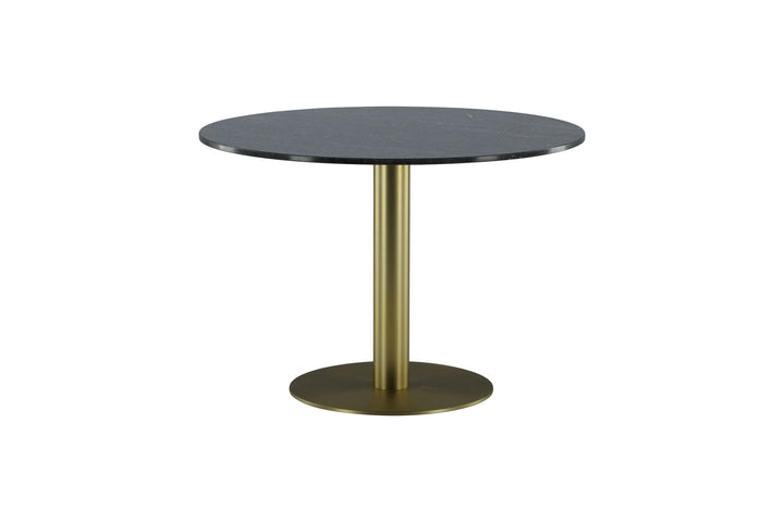 Venture Home Estelle Dining Table round 106cm Grey Marble / Brass