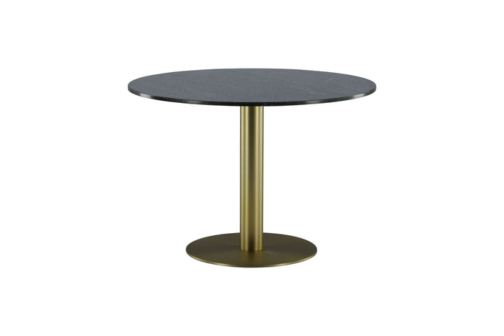 Venture Home Estelle Dining Table round 106cm Grey Marble / Brass