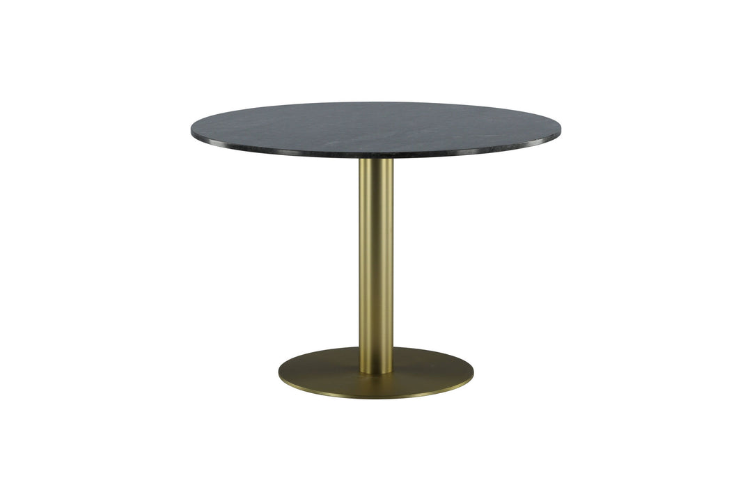 Venture Home Estelle Dining Table round 106cm Grey Marble / Brass