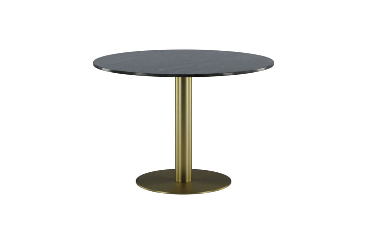 Venture Home Estelle Dining Table round 106cm Grey Marble / Brass