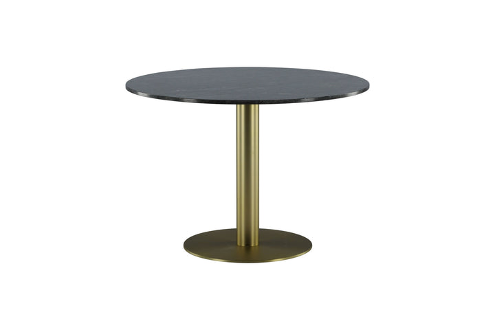 Venture Home Estelle Dining Table round 106cm Grey Marble / Brass