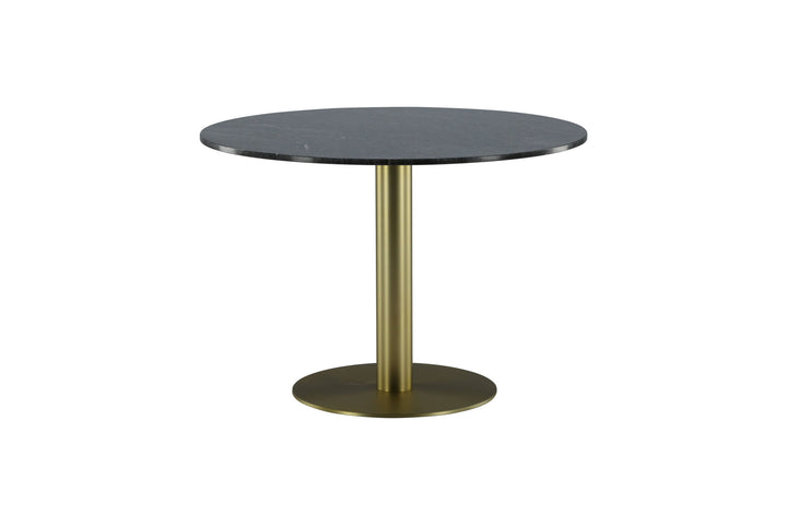 Venture Home Estelle Dining Table round 106cm Grey Marble / Brass