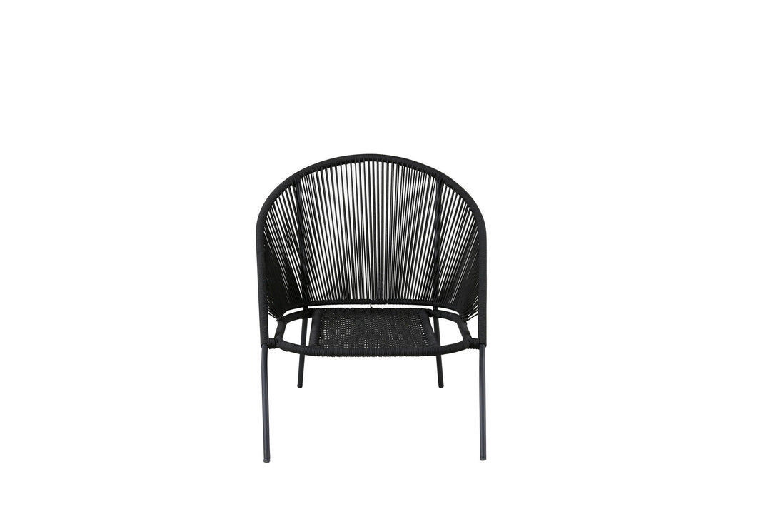 Venture Home Lindos Lounge Chair 2-pack - Black/Black