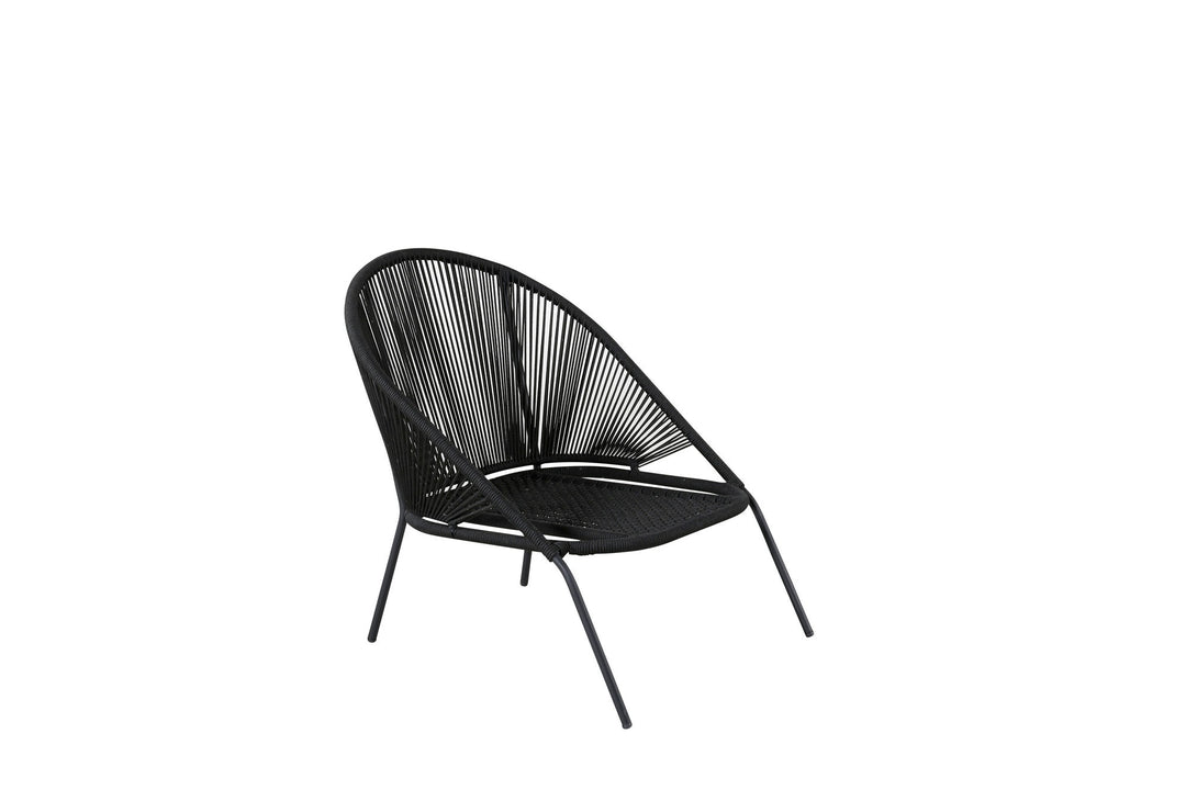 Venture Home Lindos Lounge Chair 2-pack - Black/Black