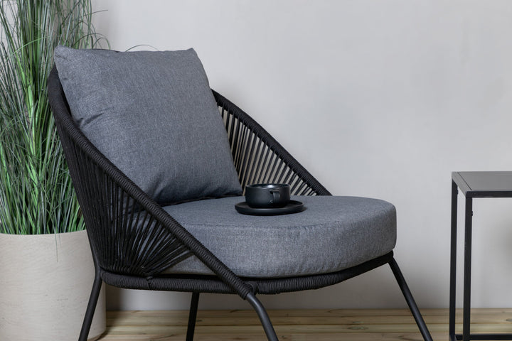 Venture Home Lindos Lounge Chair 2-pack - Black/Black