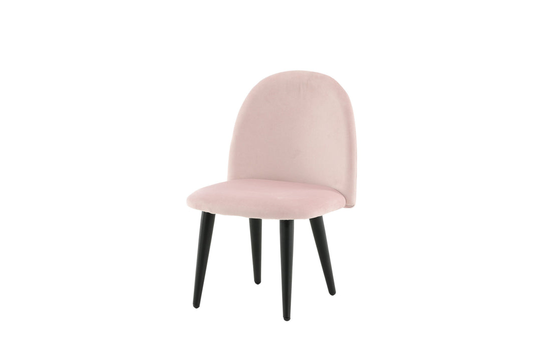 Venture Home Velvet Dining Chair XXS 2-pack - Pink Velvet