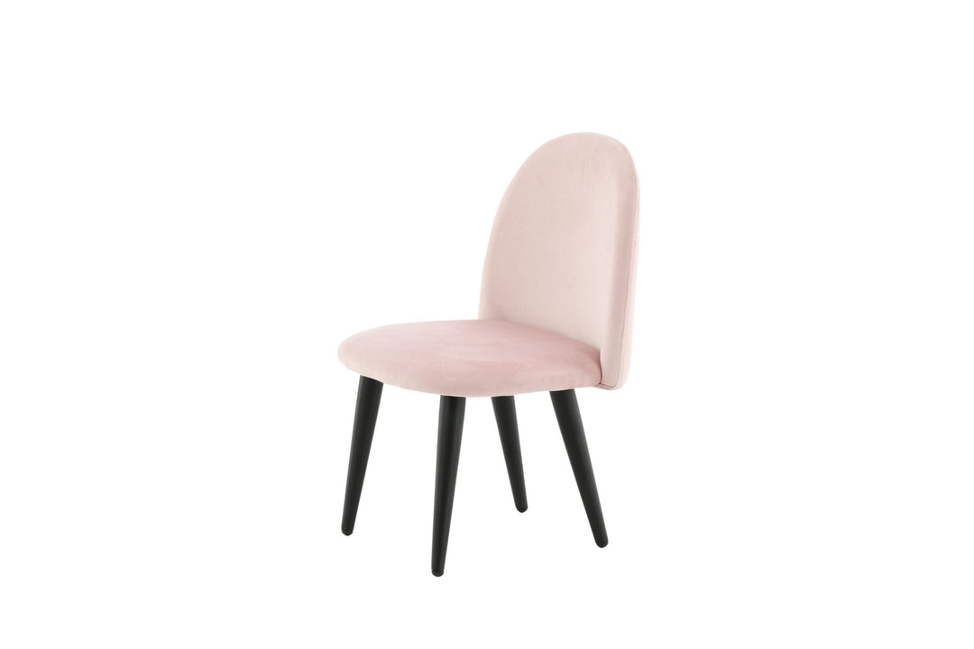 Venture Home Velvet Dining Chair XXS 2-pack - Pink Velvet