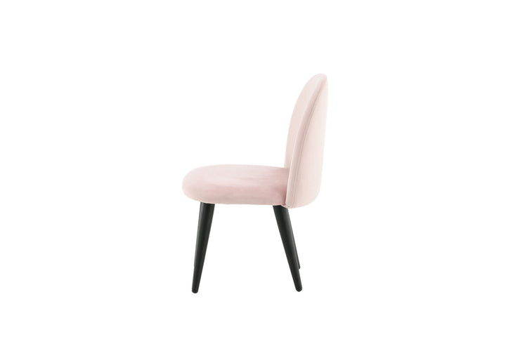Venture Home Velvet Dining Chair XXS 2-pack - Pink Velvet