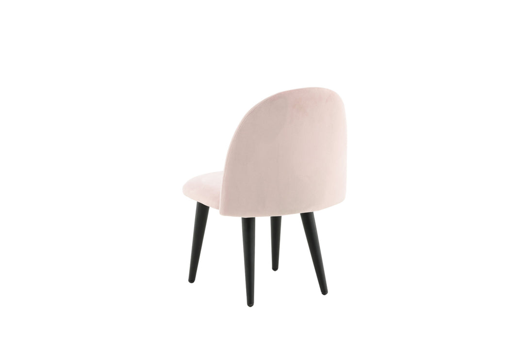 Venture Home Velvet Dining Chair XXS 2-pack - Pink Velvet