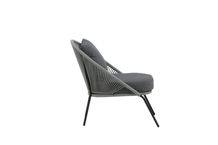Venture Home Lindos Lounge Chair 2-pack - Black/Grey