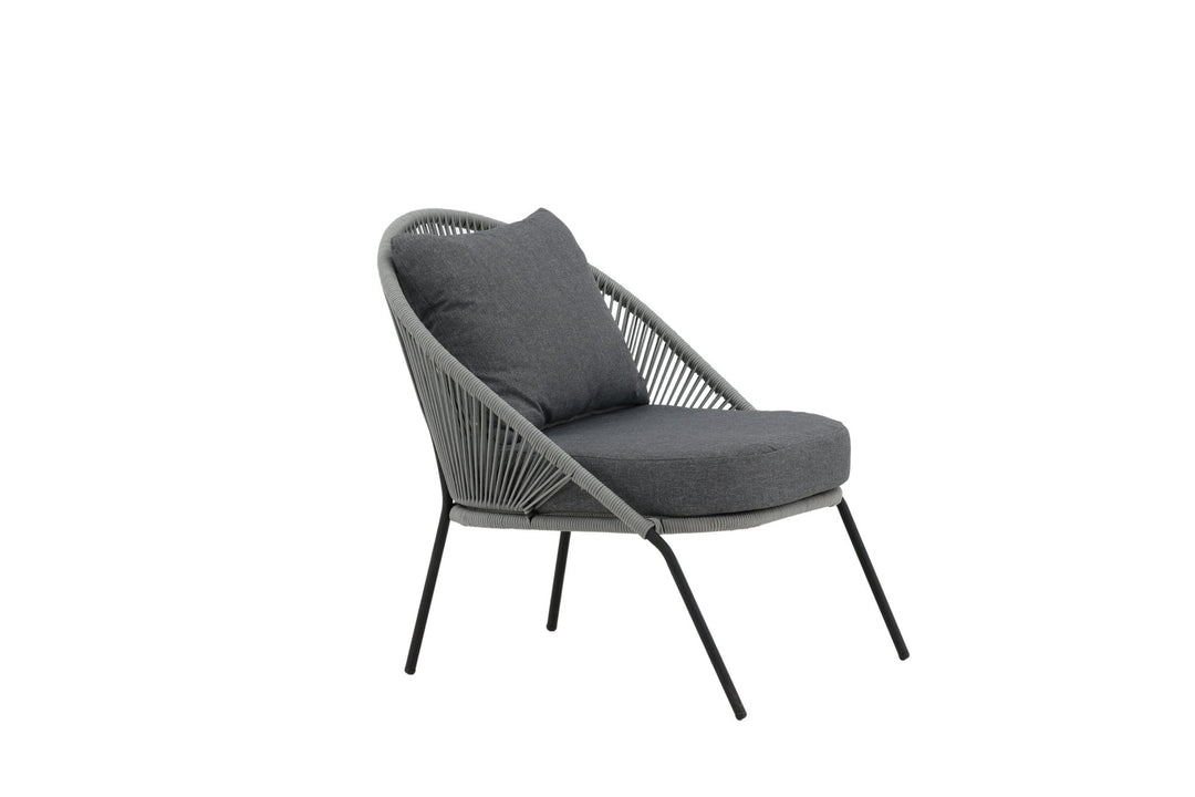 Venture Home Lindos Lounge Chair 2-pack - Black/Grey