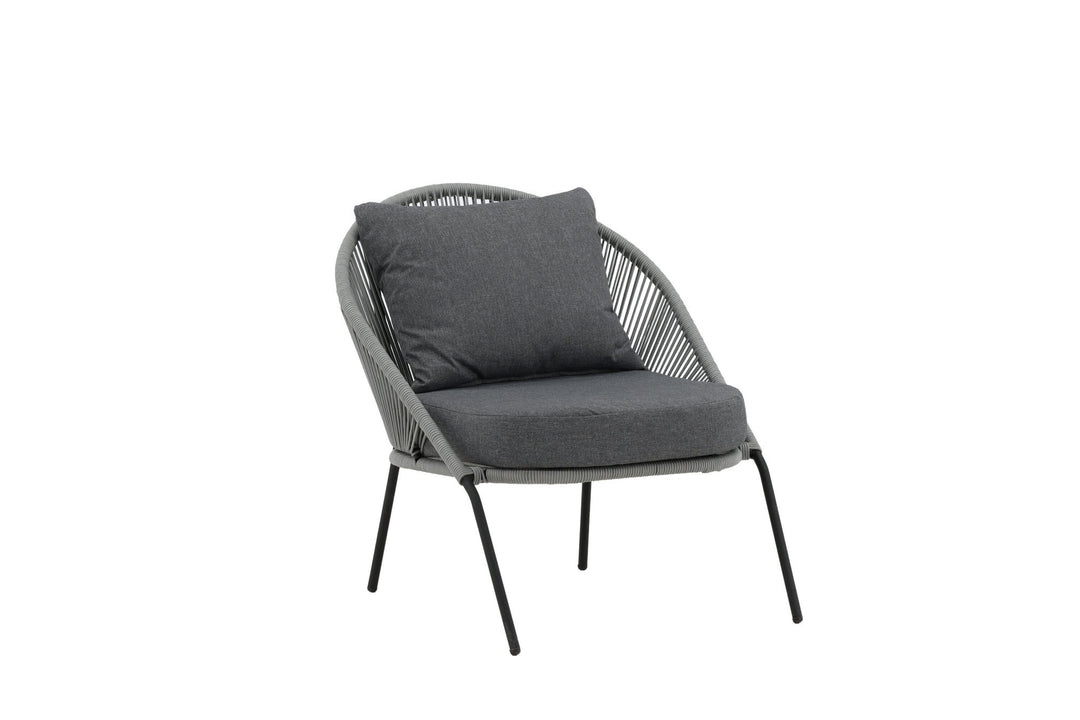 Venture Home Lindos Lounge Chair 2-pack - Black/Grey