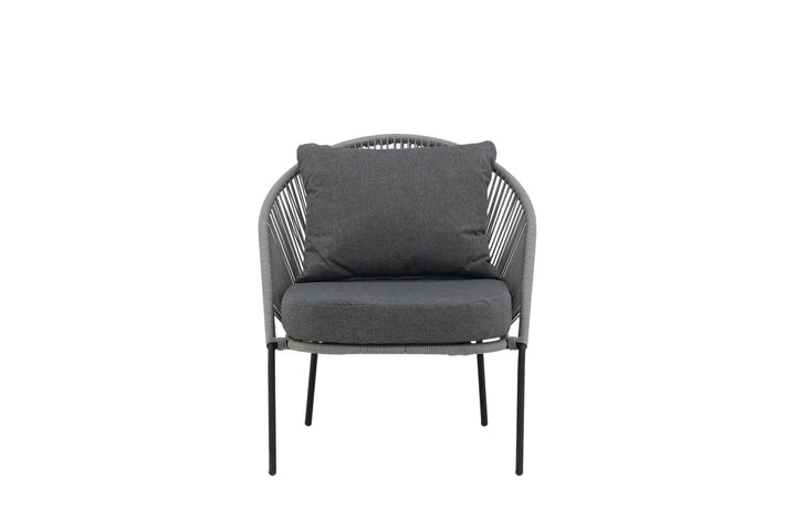Venture Home Lindos Lounge Chair 2-pack - Black/Grey