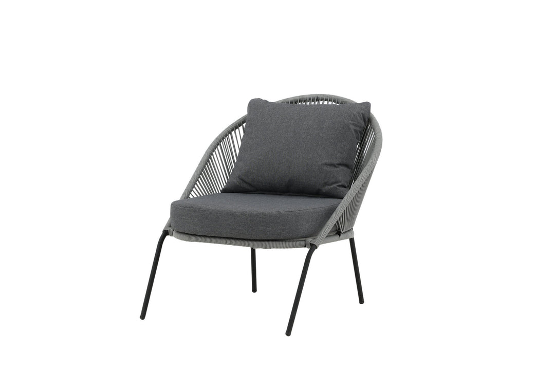 Venture Home Lindos Lounge Chair 2-pack - Black/Grey