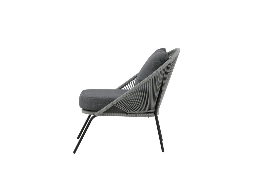 Venture Home Lindos Lounge Chair 2-pack - Black/Grey