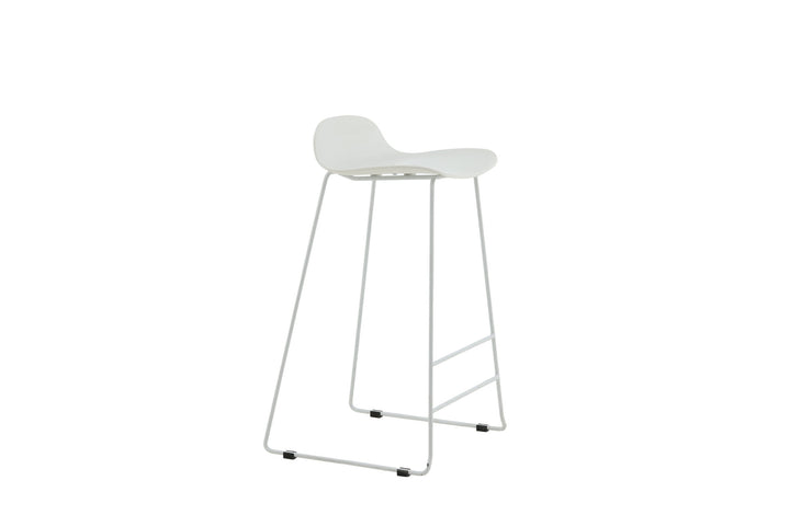 Venture Home Wave Bar Chair 2-pack - White Legs - White Plastic