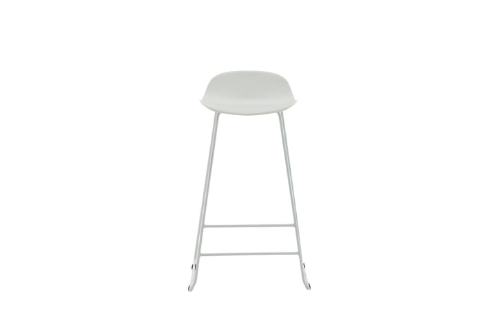 Venture Home Wave Bar Chair 2-pack - White Legs - White Plastic