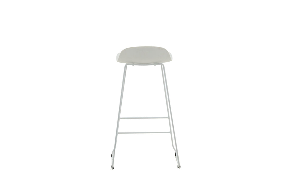Venture Home Wave Bar Chair 2-pack - White Legs - White Plastic