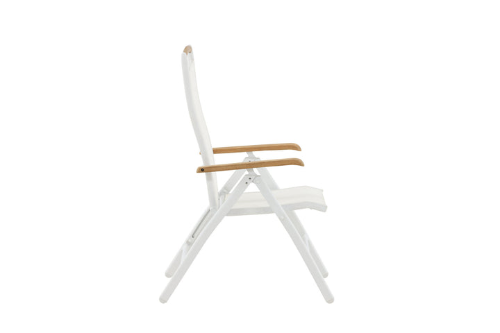 Venture Home Panama 5:pos Chair 2-pack - White/Teak