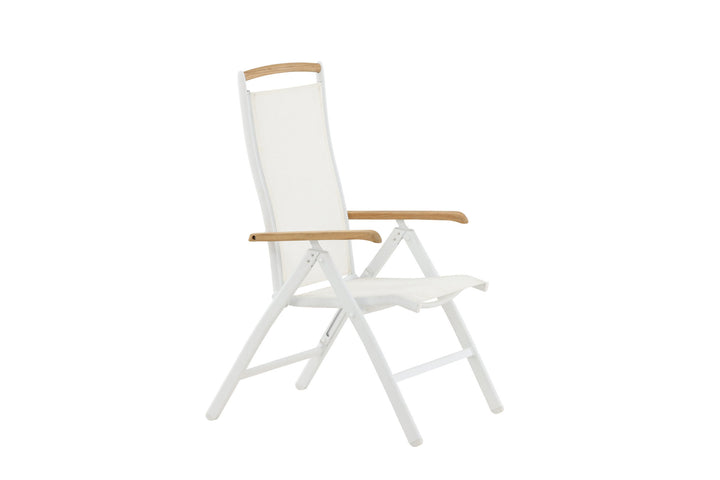Venture Home Panama 5:pos Chair 2-pack - White/Teak