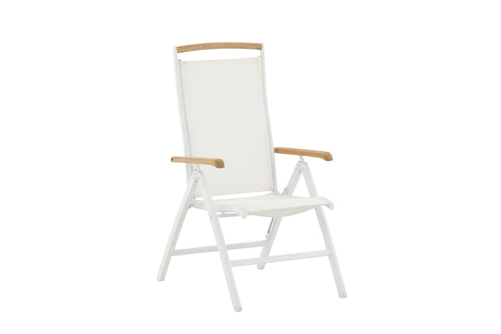Venture Home Panama 5:pos Chair 2-pack - White/Teak