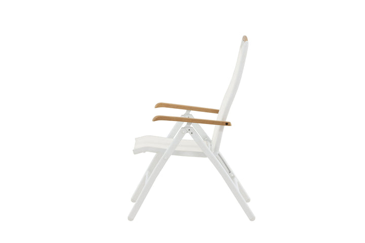 Venture Home Panama 5:pos Chair 2-pack - White/Teak