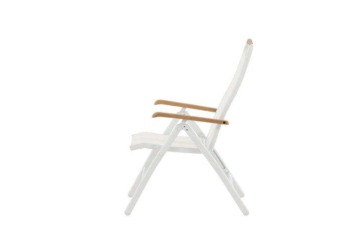 Venture Home Panama 5:pos Chair 2-pack - White/Teak