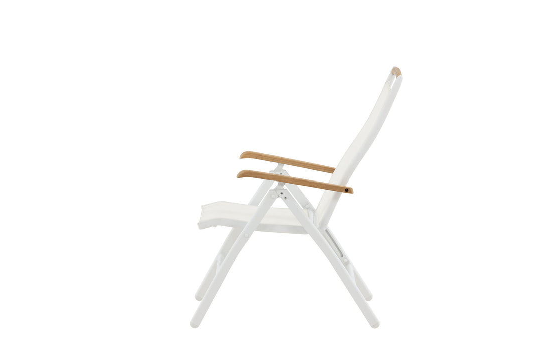 Venture Home Panama 5:pos Chair 2-pack - White/Teak