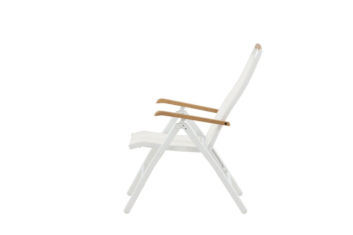 Venture Home Panama 5:pos Chair 2-pack - White/Teak